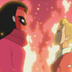 Shadow Weaver and Adora.